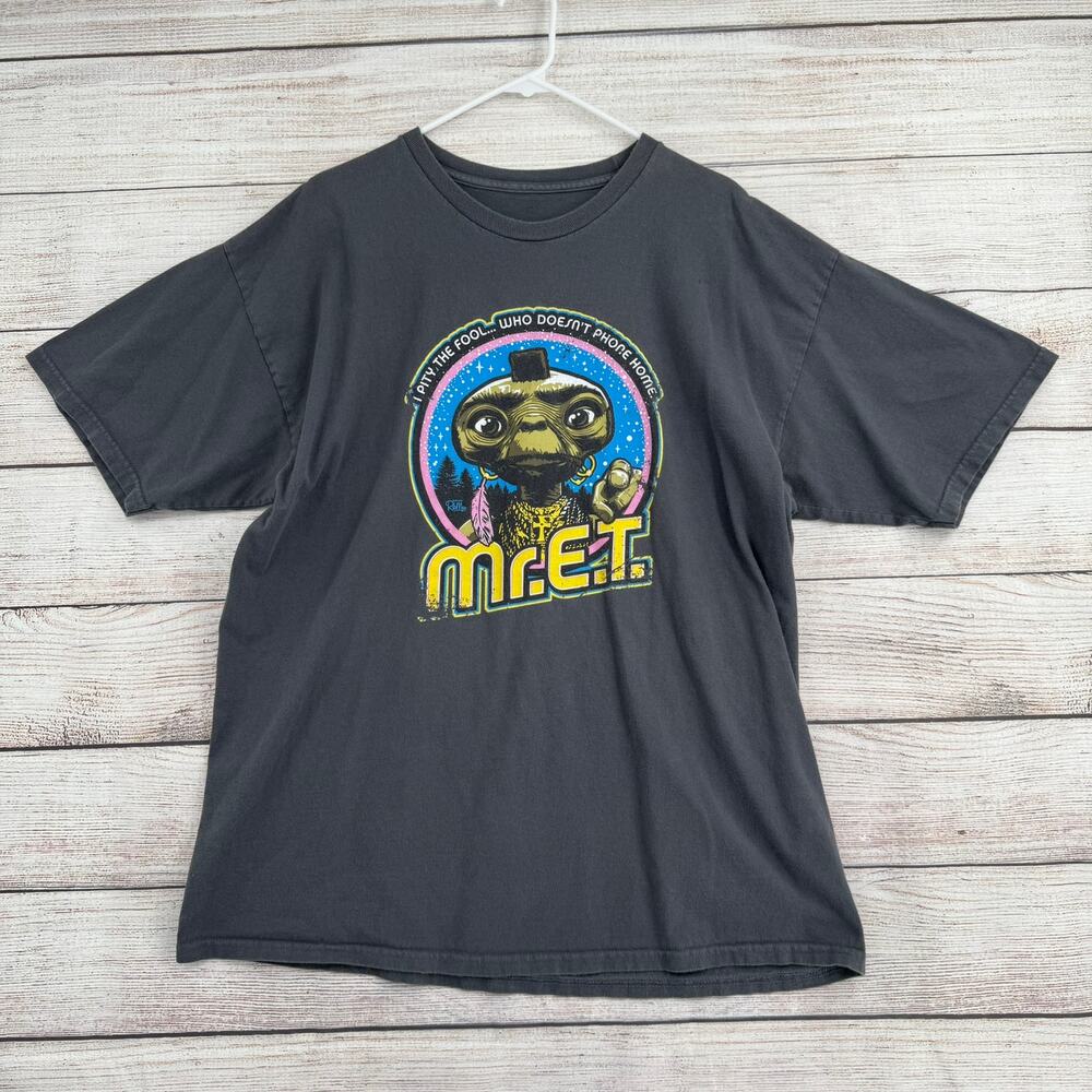 Mr. ET Pity the Fool Who Doesn't Phone Home T-Shirt Adult XL‎ Gray